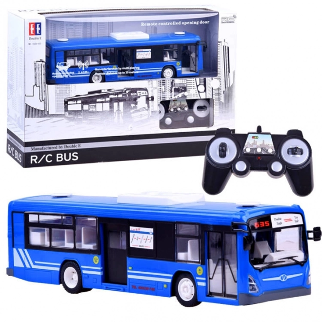 Remote Control Bus with Automatic Doors – red