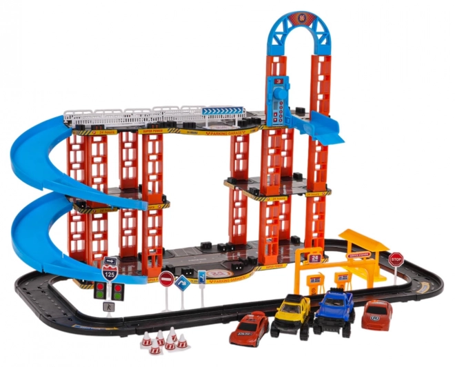 Track Parking and Cars Set