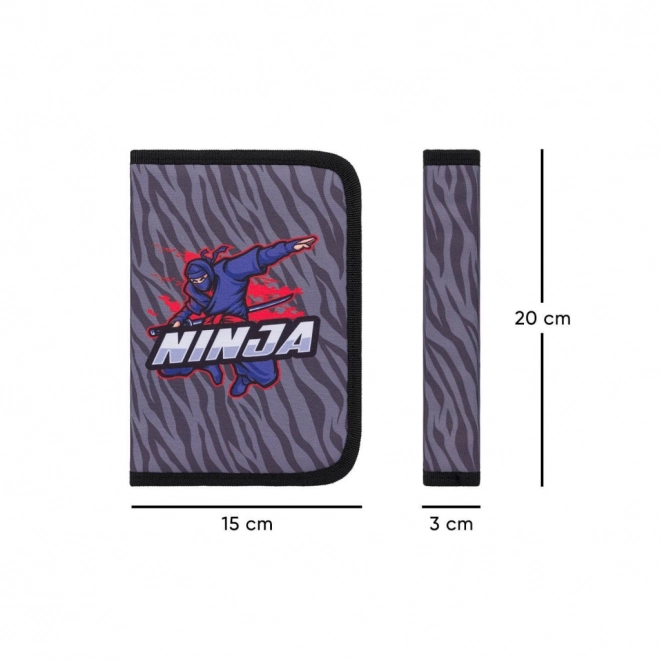 School Pencil Case with Ninja Design