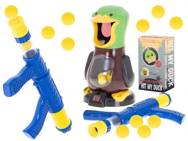 Duck Shooting Arcade Game Set with Gun and Foam Bullets