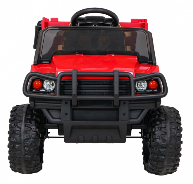 Children's Farm Pickup Red + Remote Control + Luggage Wagon + Shovel + EVA + MP3 LED