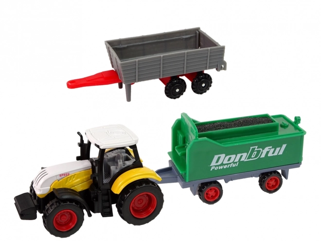 Farm Vehicle Set with Metal Tractors