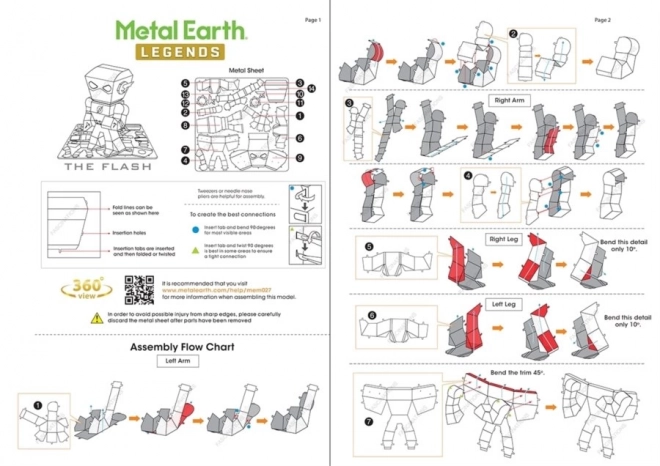 Metal Earth 3D Puzzle Justice League: The Flash Figure