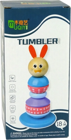 Pyramide éducative en bois Ours en peluche