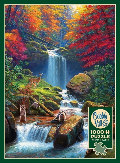 Mysterious Waterfalls in Autumn Puzzle 1000 Pieces