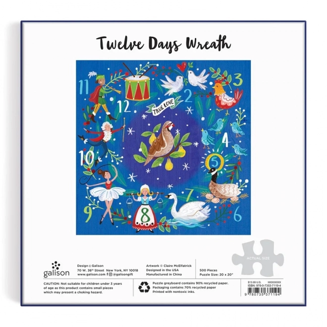 Galison twelve Days of Christmas Puzzle