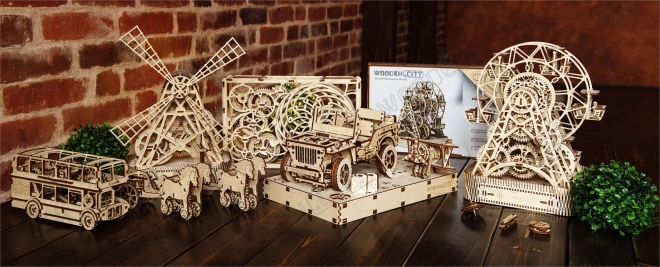 Wooden 3D Puzzle Jeep 4x4