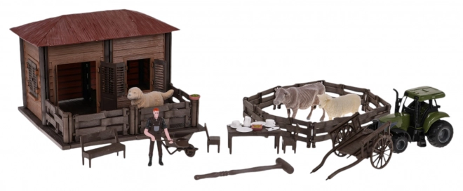 Farm Set with Tractor and Accessories