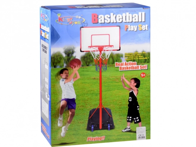 Basketball Hoop with Stand, Ball and Pump Set