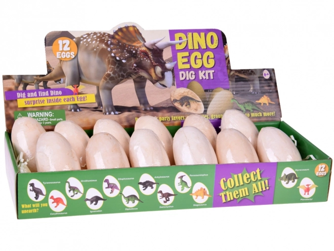 Archaeology Dinosaur Egg Set with Cards