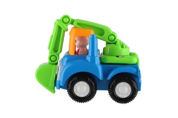 Plastic Construction Vehicle with Friction Motor - Assorted Styles, Box of 12