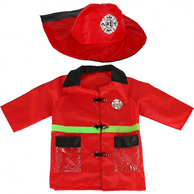 Firefighter Costume with Walkie-Talkie for Kids