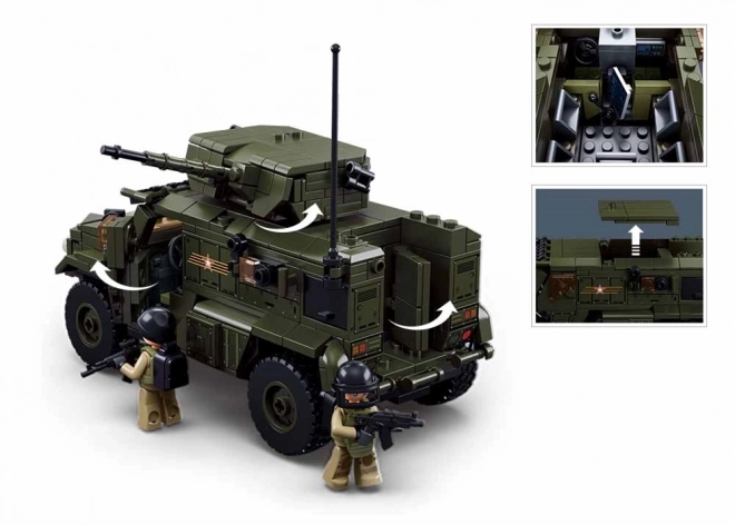 Armored Combat Vehicle Typhoon Model Bricks