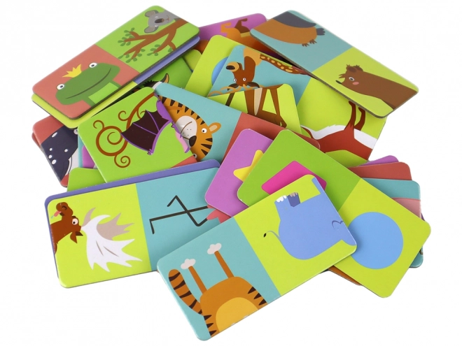 Logical Game Puzzle Double-sided Animal Domino