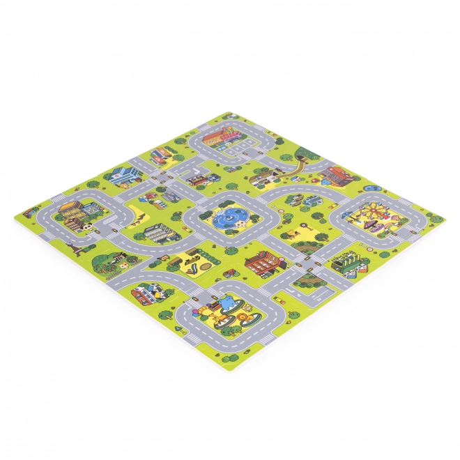 Children's Puzzle Foam Play Mat Town Design