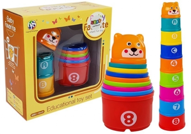 Stacking Cups for Babies with Numbers