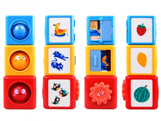 Colorful Sorting Tower with Blocks for Kids