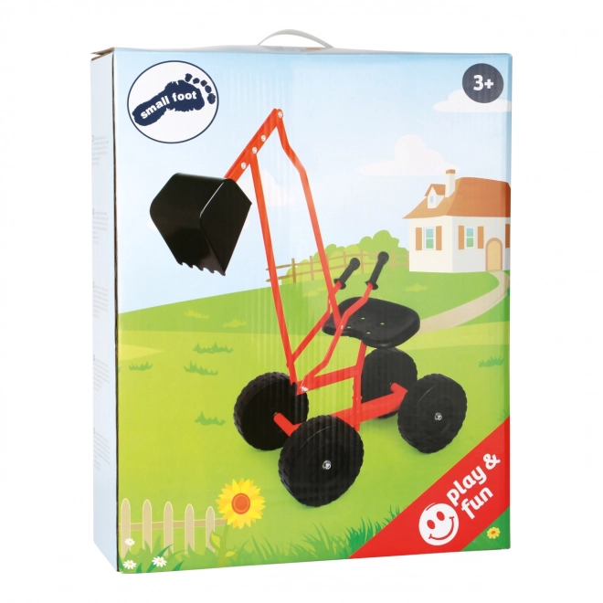 Small Foot Ride-On Digger with Wheels