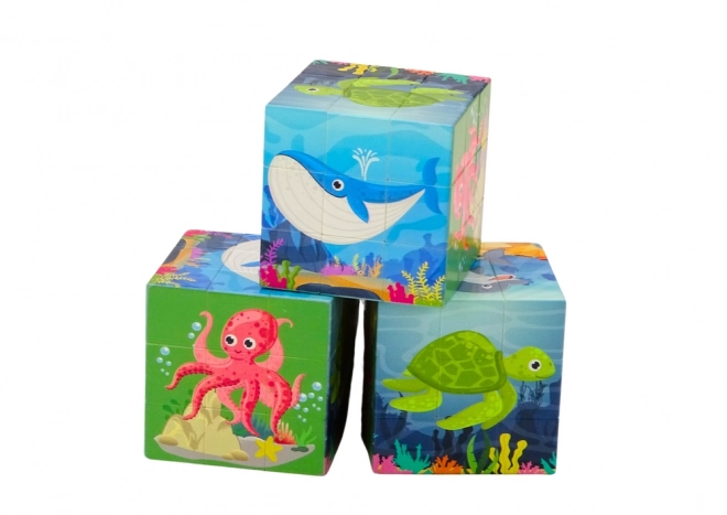 Magic Educational Puzzle Cube Sea Animals