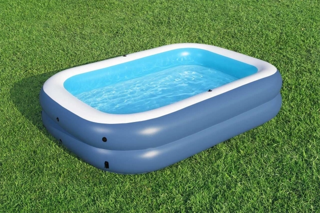 Family Inflatable Pool with UV Protection and Movable Canopy