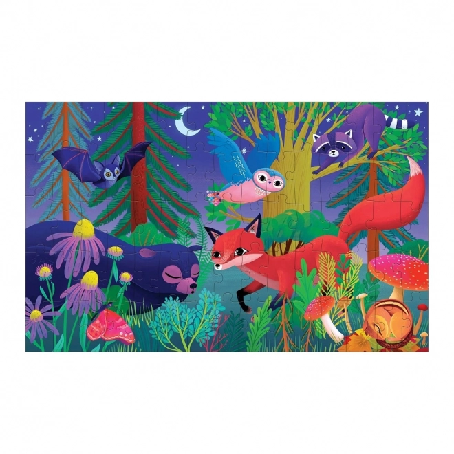 Mudpuppy Lenticular Forest Day to Night Puzzle