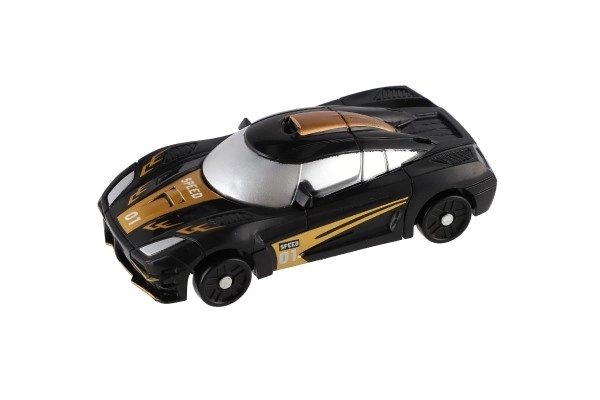 Transformer Toy Car Robot 14cm Black