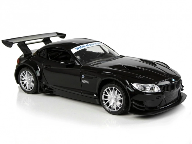 remote control black bmw z4 gt3 1:18 scale sport car with lights