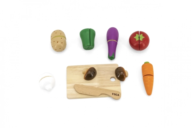 Wooden Vegetable Cutting Set