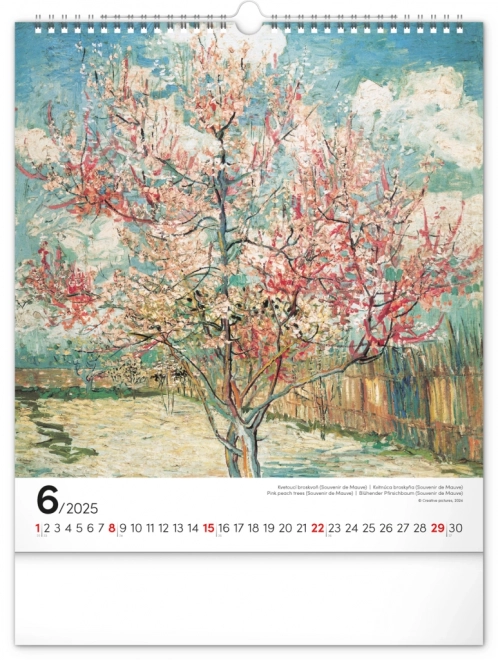 Wall Calendar Vincent van Gogh 2025