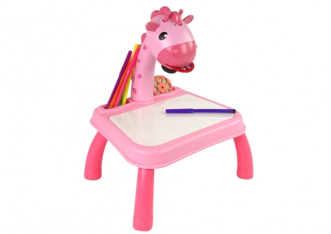 Dinosaur Projector Drawing Table Pink