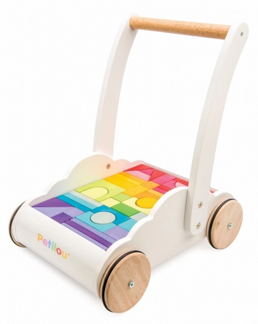 Le Toy Van Petilou Rainbow Block Cart