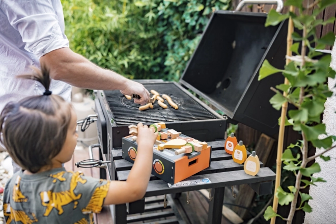 Wooden BBQ Grill Play Set