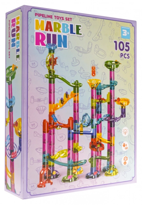 Children's Marble Run Construction Set