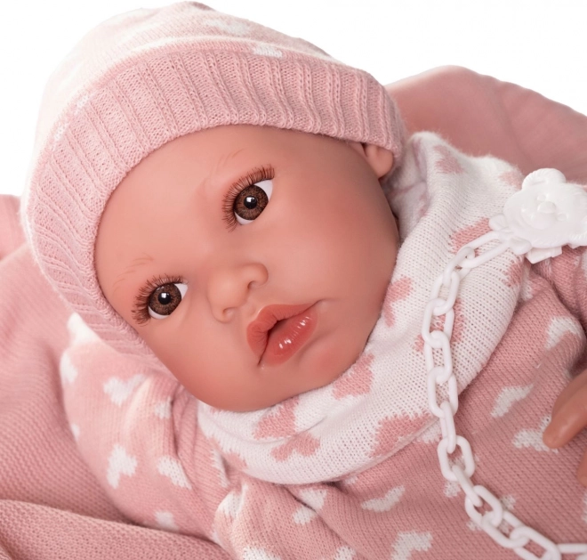 Erika - Poupée Réaliste Bébé avec Corps Entièrement en Vinyle 42 cm