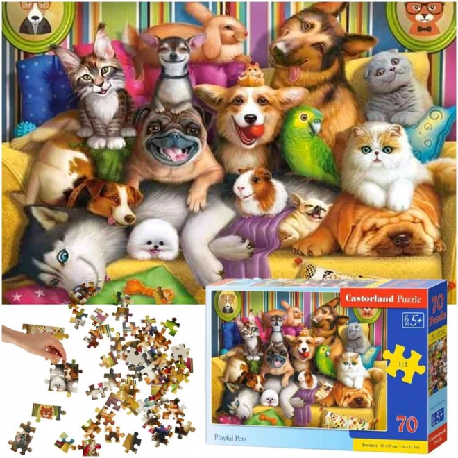 Happy Animals 70-Piece Puzzle