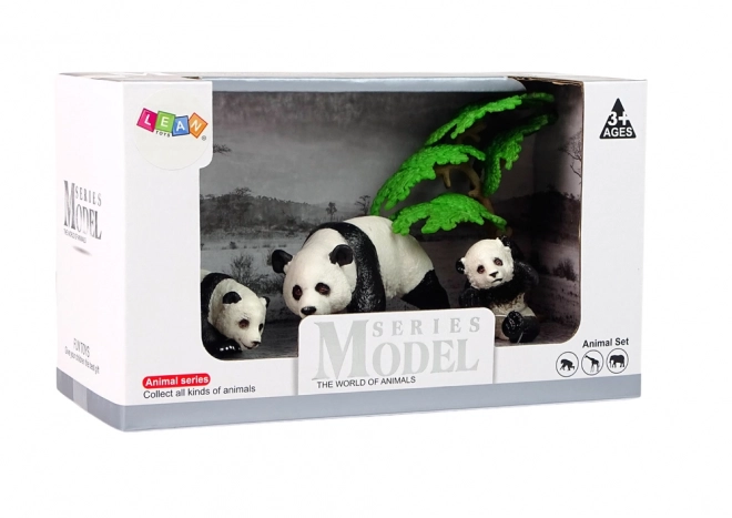 Animal Figurine Set with Pandas