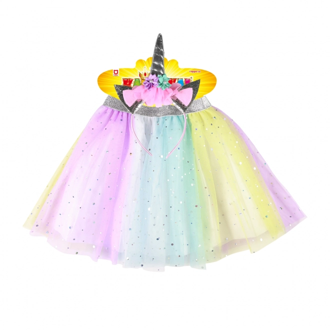 Unicorn Tutu Skirt and Headband for Girls