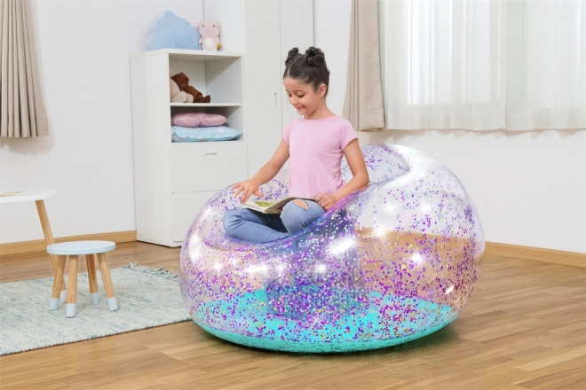 Inflatable Glitter Chair Glitter Dream