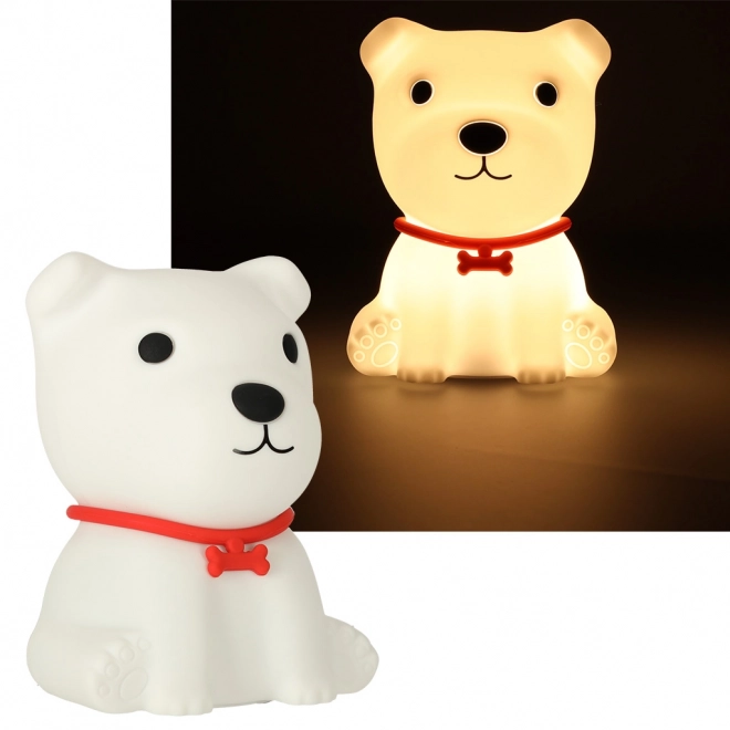 Silicone Night Light for Kids - White Puppy