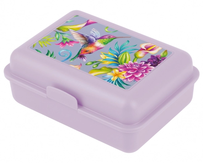 Lunch Box with Hummingbird Design