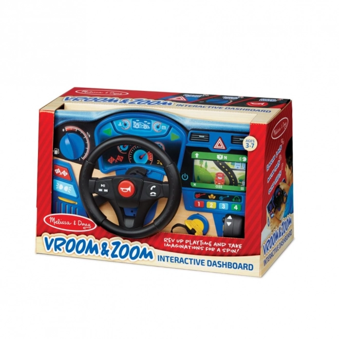 Interactive Steering Wheel Dashboard Vroom and Zoom