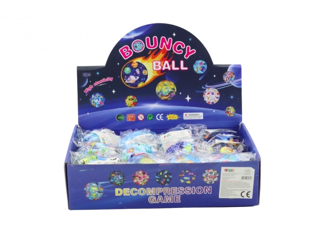 Glowing Bouncing Ball with Sea Animals Design