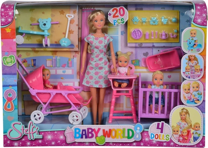 Poupée Steffi, enfants dans la chambre d’enfant