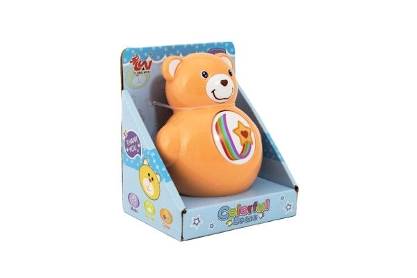 Squeaky Roly Poly Bear Toy