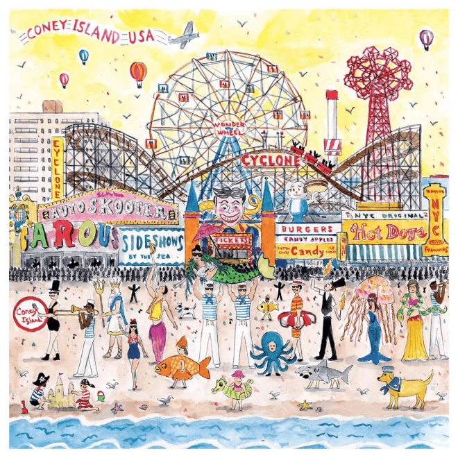 Galison puzzle summer at the amusement park 500 pieces