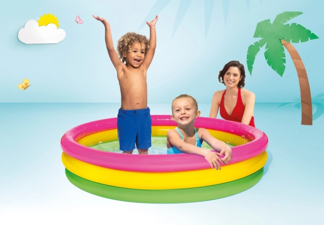 Inflatable Paddling Pool for Children Rainbow