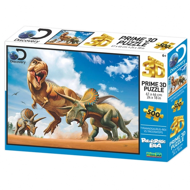 3D Puzzle T-Rex vs. Triceratops 500 Pieces