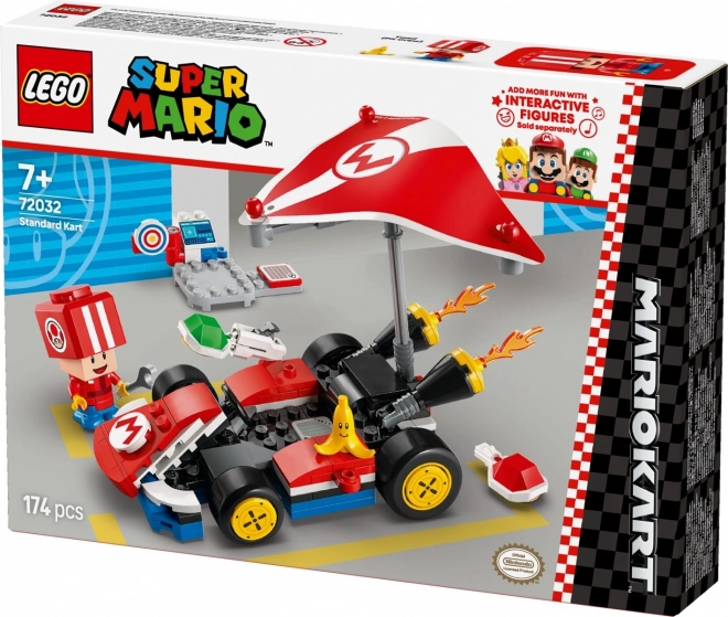 lego super mario kart with toad