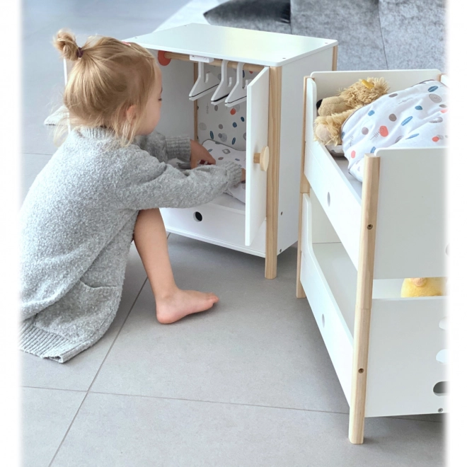 Small Foot Wooden Doll Bunk Bed Little Button