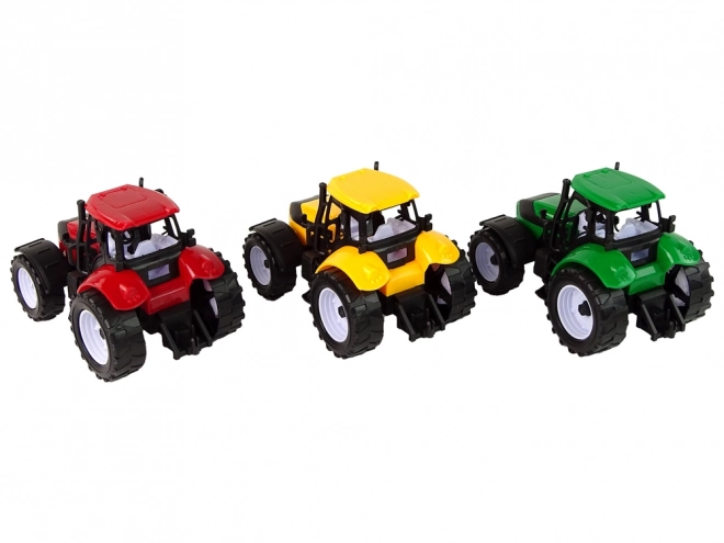 Colorful Farm Tractor Set - 3 Pieces